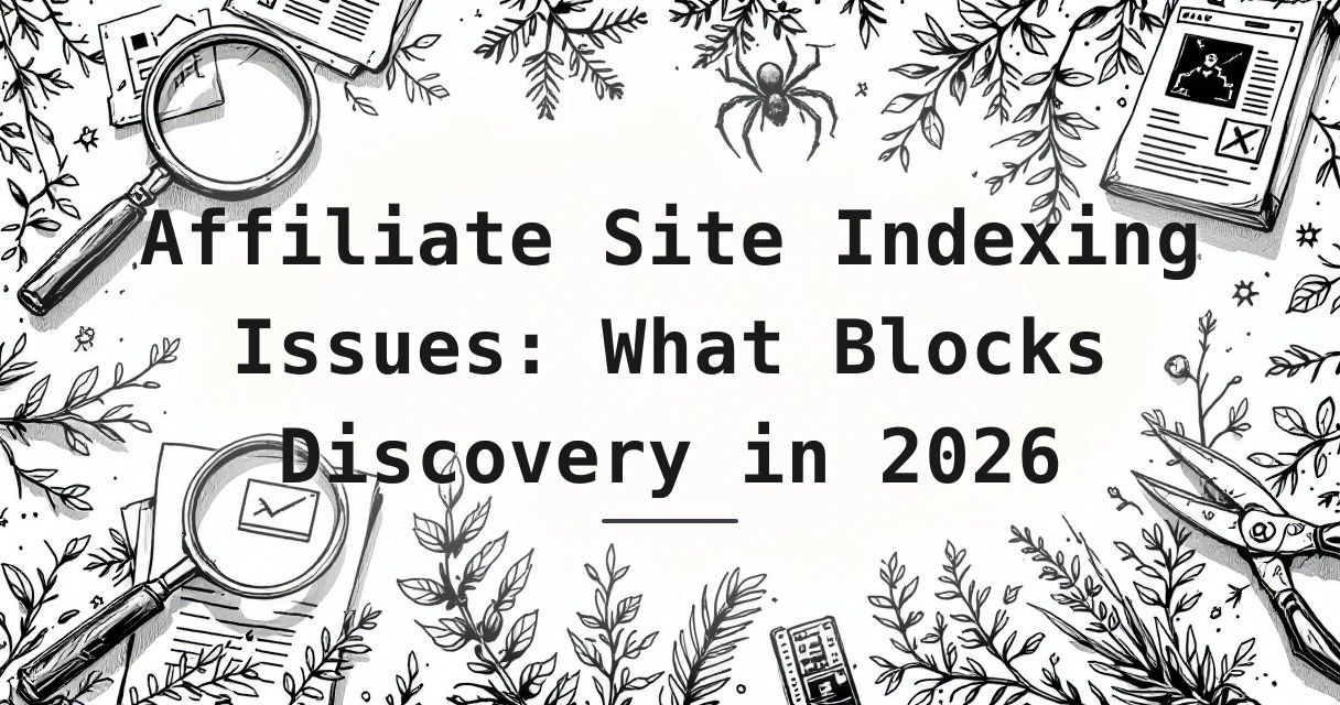 Featured image for: Affiliate Site Indexing Issues: What Blocks Discovery in 2026