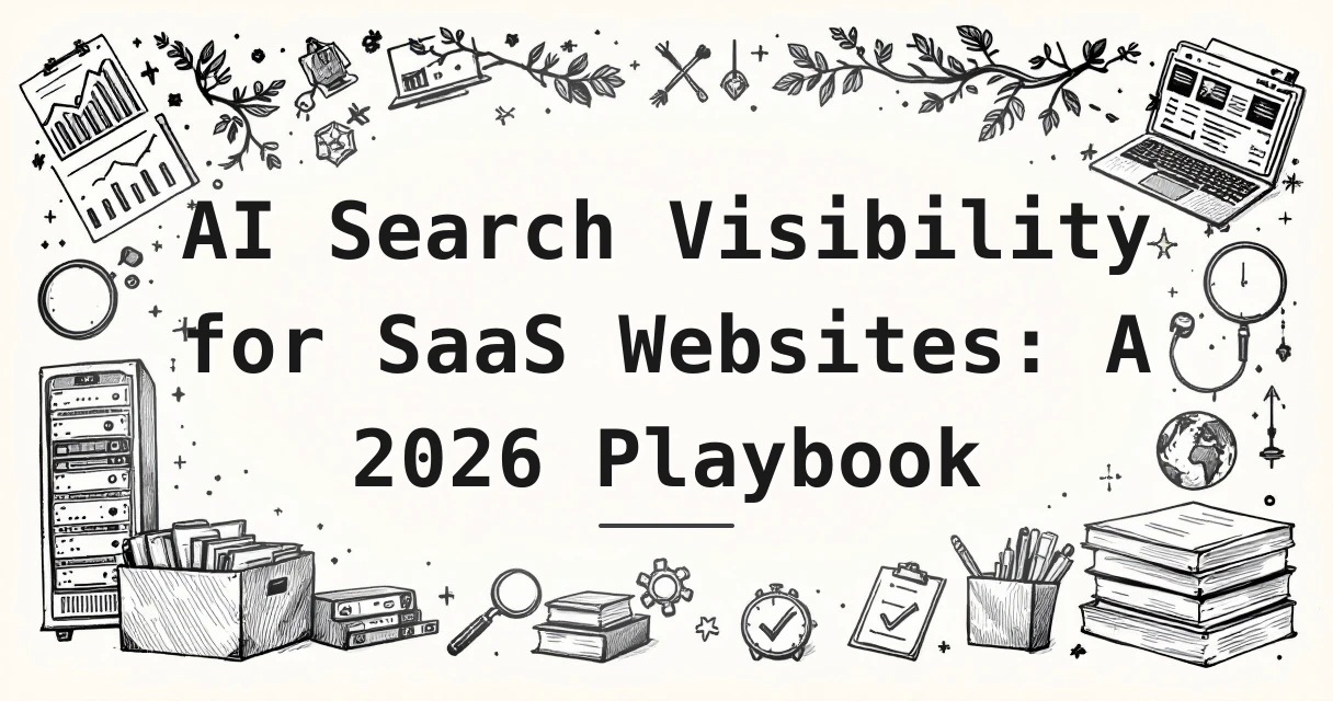 Featured image for: AI Search Visibility for SaaS Websites: A 2026 Playbook