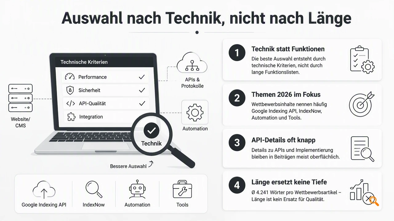 Illustration for Welche Kriterien zählen bei SEO-Automation wirklich?