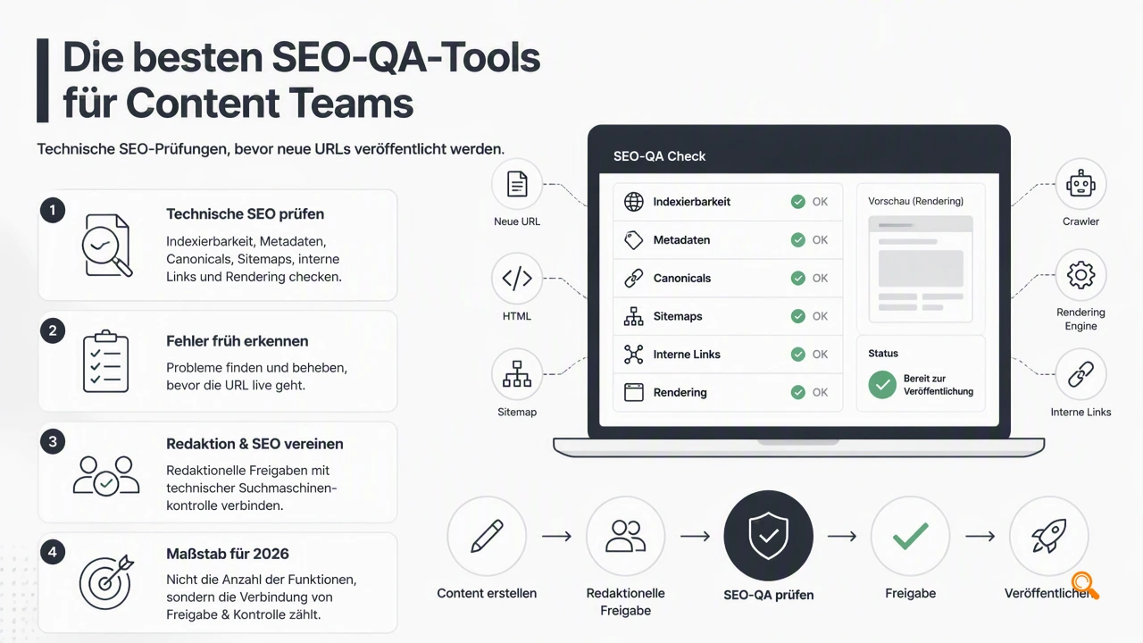 Illustration for Welche SEO-QA-Tools verhindern Indexierungsfehler vor dem Go-live?