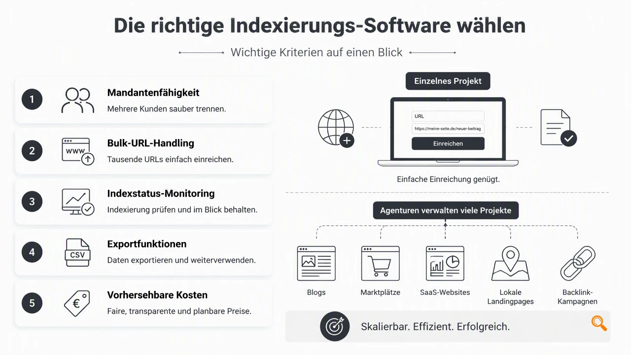 Illustration for Welche Kriterien entscheiden bei Agentur-Indexierung?