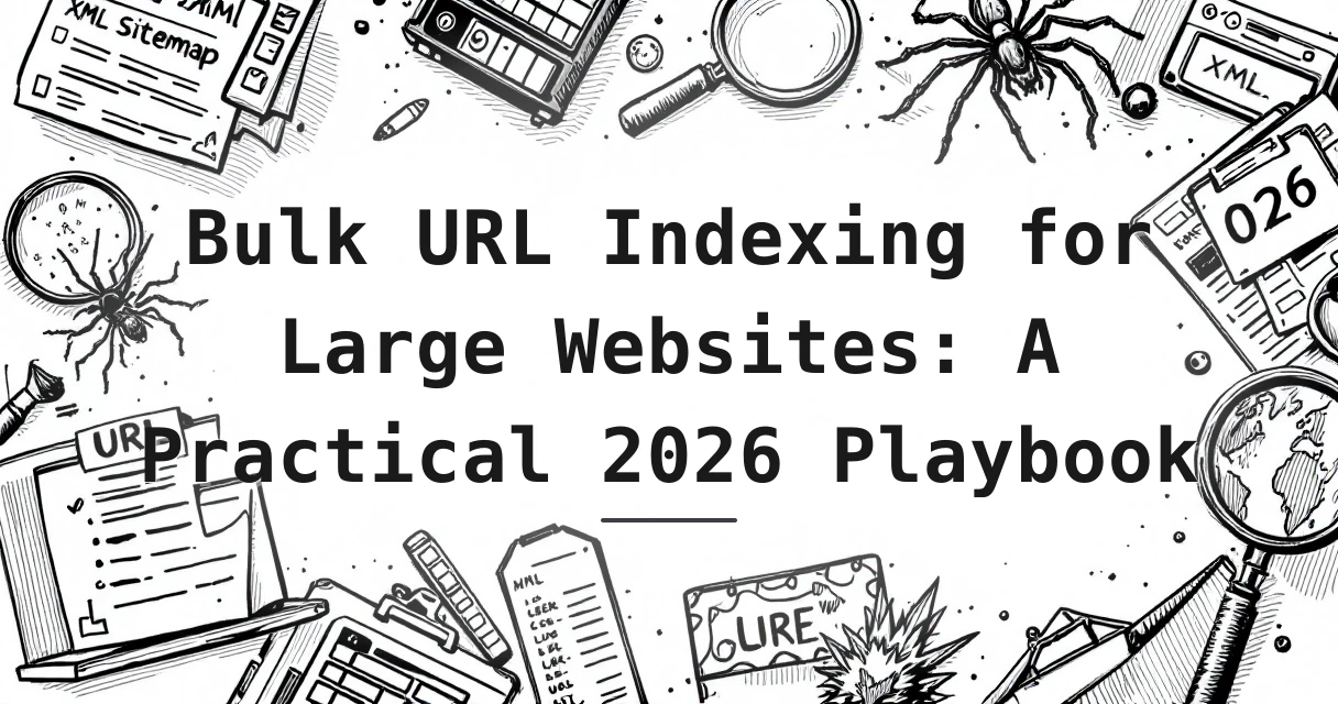 Featured image for: Bulk URL Indexing for Large Websites: A Practical 2026 Playbook