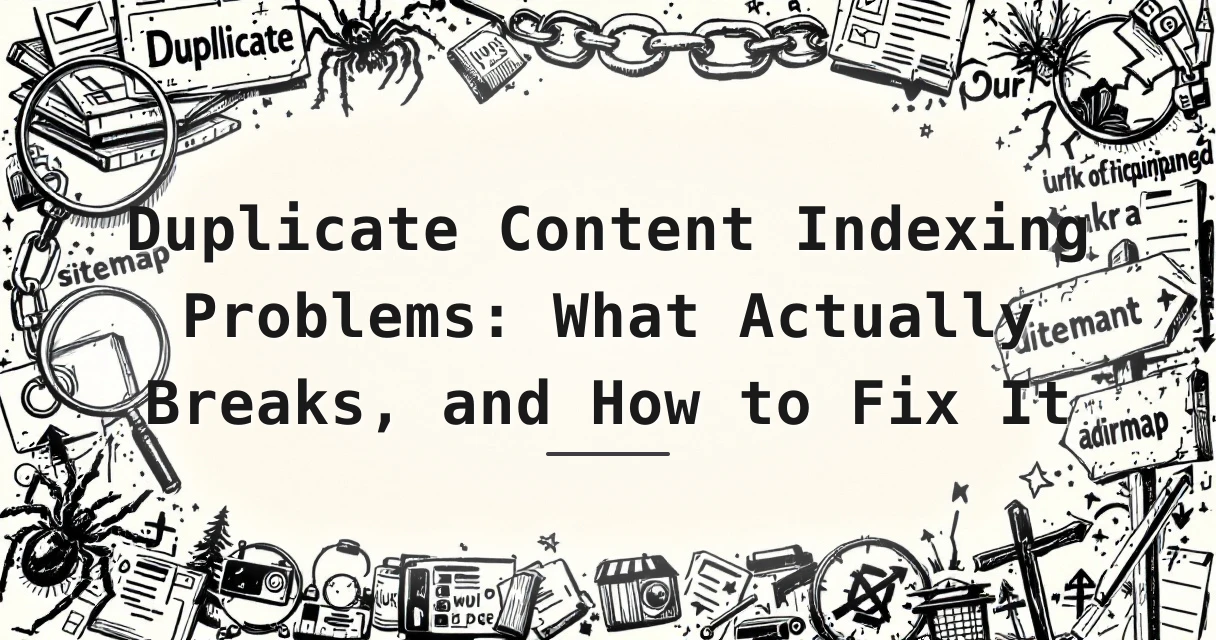 Featured image for: Duplicate Content Indexing Problems: What Actually Breaks, and How to Fix It