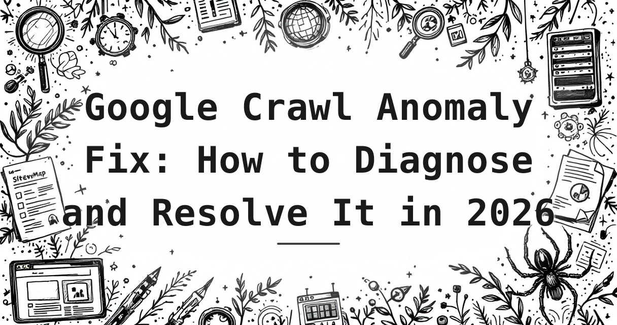 Featured image for: Google Crawl Anomaly Fix: How to Diagnose and Resolve It in 2026