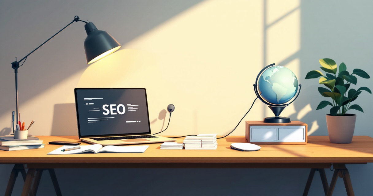 Orderly bulk URL submission workflow feeding pages gradually toward a glowing search index globe