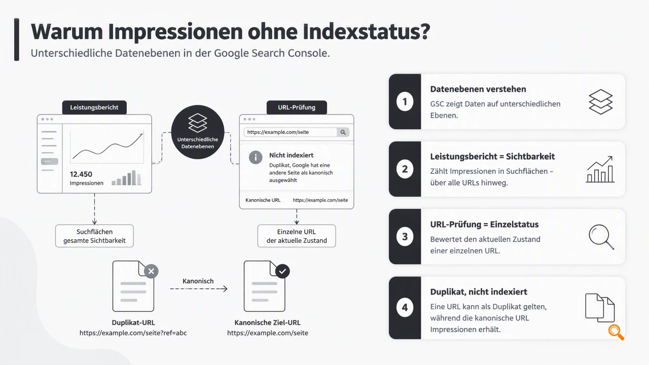Illustration for Warum Impressionen ohne Indexstatus auftreten
