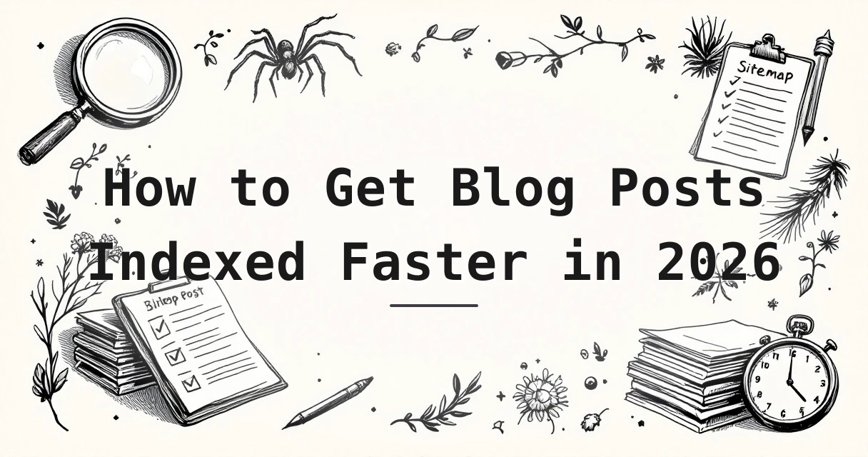 Featured image for: How to Get Blog Posts Indexed Faster in 2026