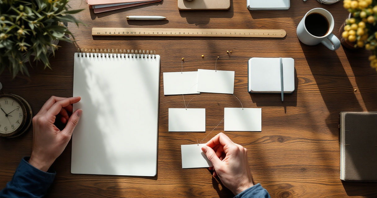 Pre-publish discovery path planning with linked content cards and sitemap structure