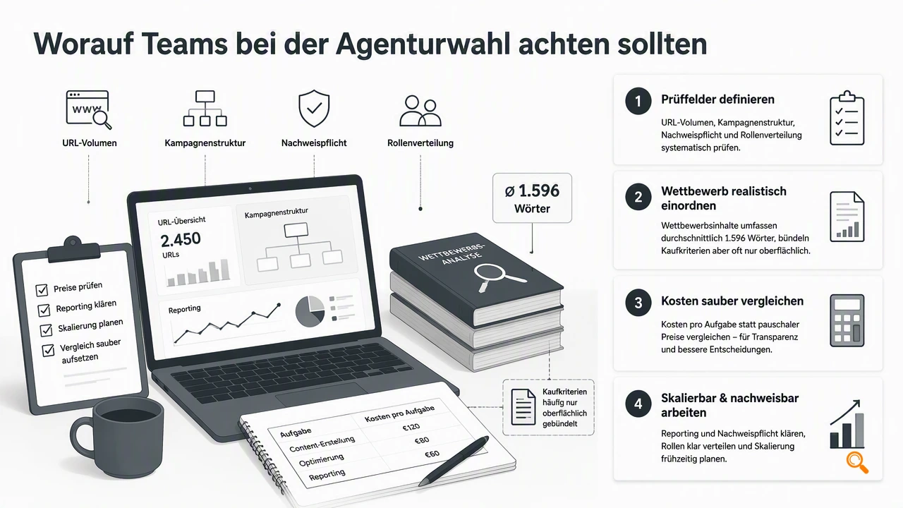 Illustration for Wie sollten Teams Preise, Reporting und Skalierung prüfen?