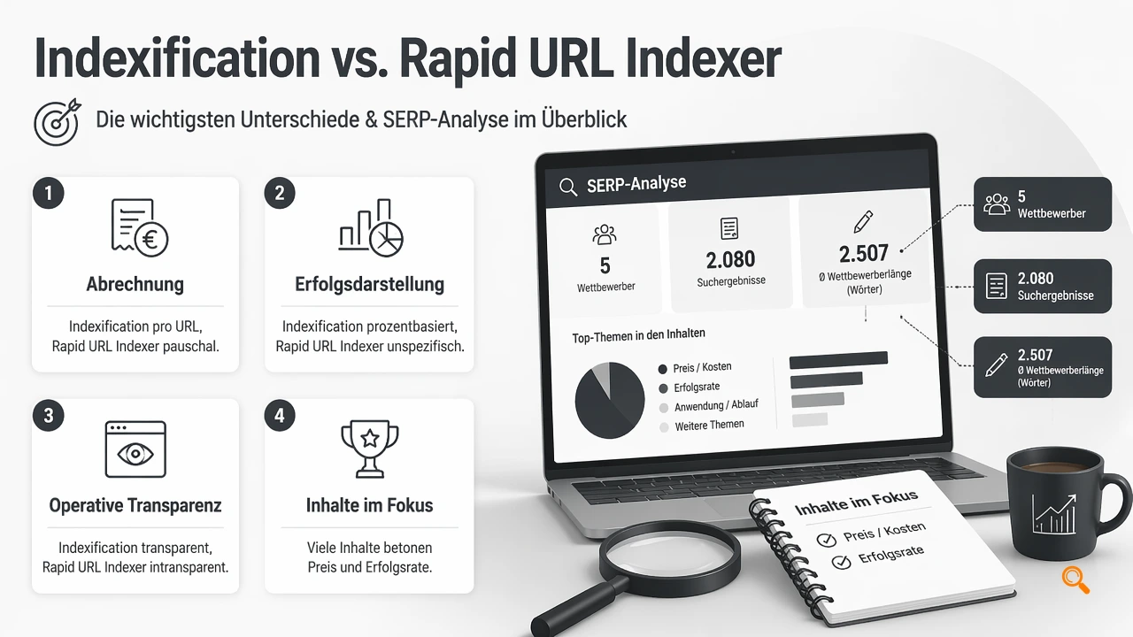 Illustration for Indexification vs Rapid URL Indexer im Kurzvergleich