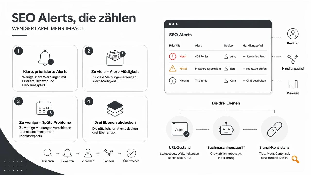 Illustration for Welche Alerts brauchen große SEO Teams wirklich?