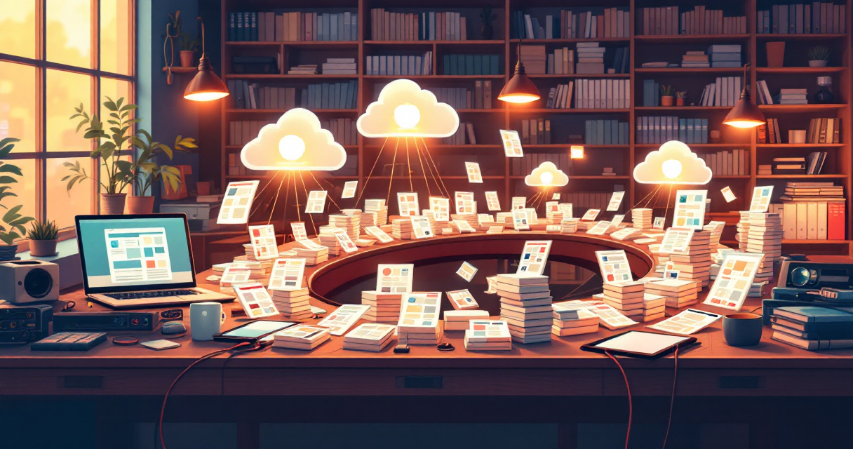 Illustration of automated system sending large volumes of web pages toward search engine indexing