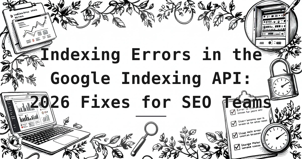 Featured image for: Indexing Errors in the Google Indexing API: 2026 Fixes for SEO Teams