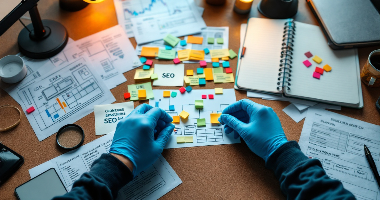 Over-the-shoulder diagnostic workspace identifying the true indexing bottleneck on a large content site