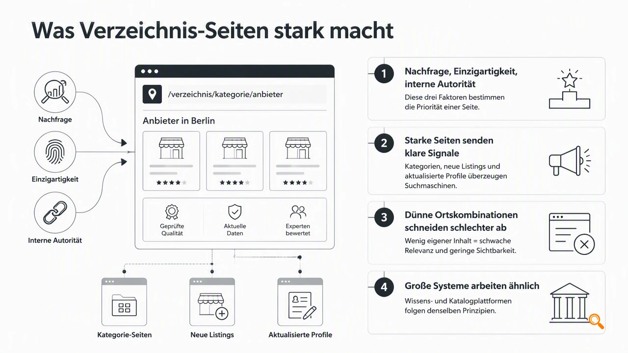 Illustration for Welche Verzeichnis-Seiten zuerst in den Index gehören