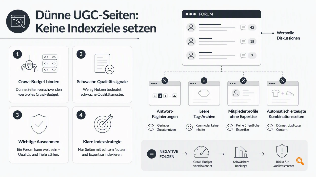Illustration for Dünne Antworten, Tags und Profile begrenzen