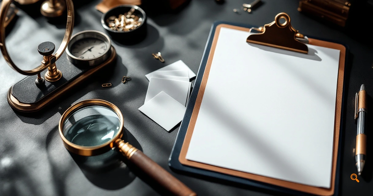 Desk scene showing criteria for evaluating URL indexing software alternatives
