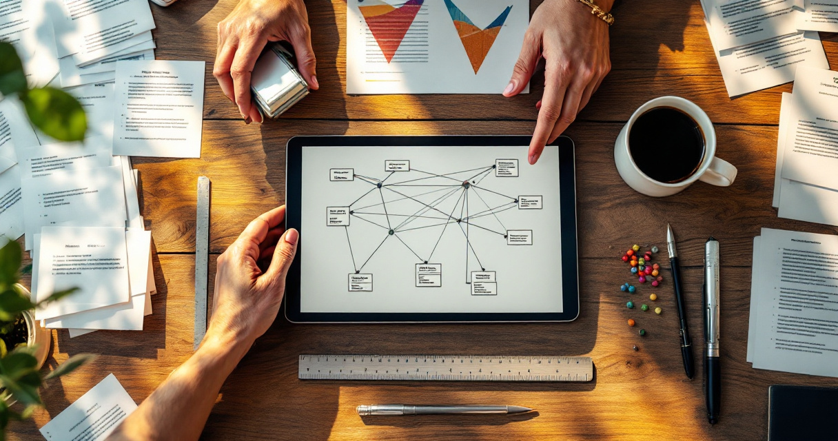 Hands organizing page clusters and crawl paths for smarter indexing decisions