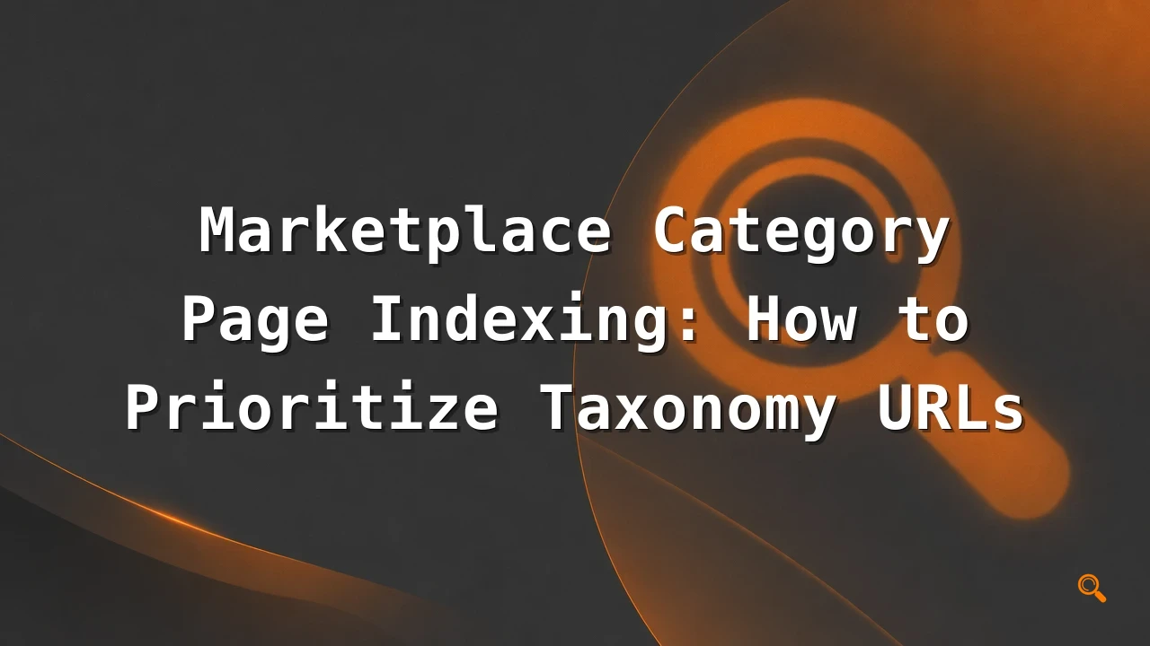 Featured image for: Marketplace Category Page Indexing: How to Prioritize Taxonomy URLs