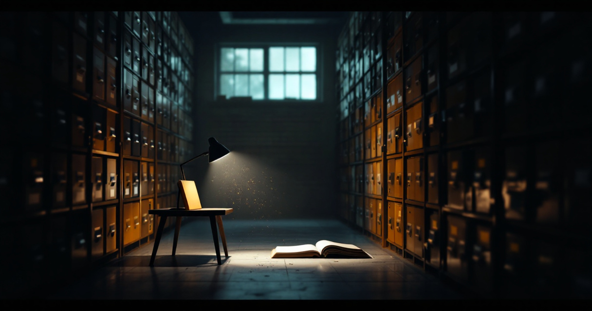 Isolated file folder away from organized shelves, symbolizing weak discovery and orphan page indexing signals