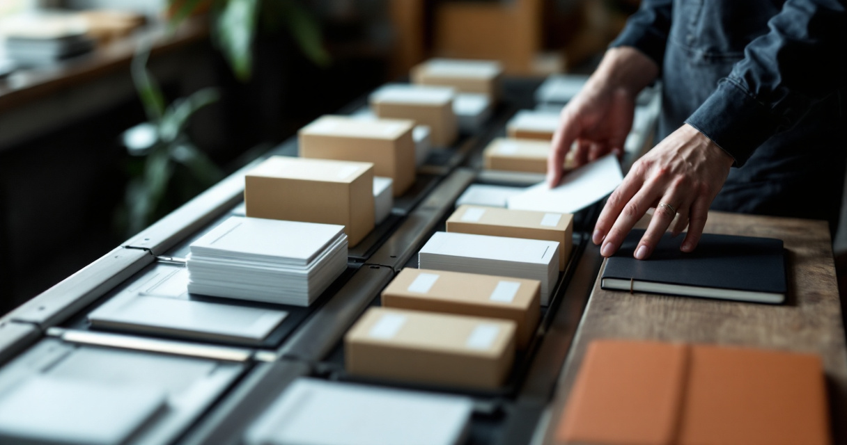 Hands arranging connected product trays in sequence to represent crawlable pagination paths