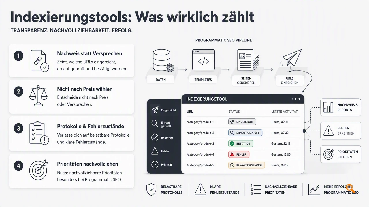 Illustration for Auswahlkriterien für wiederholbare Indexierung