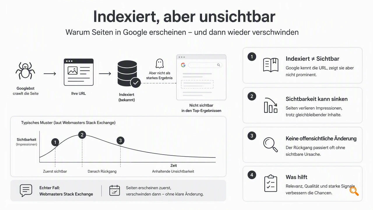 Illustration for Welche Ursachen hinter indexiert, aber unsichtbar stehen