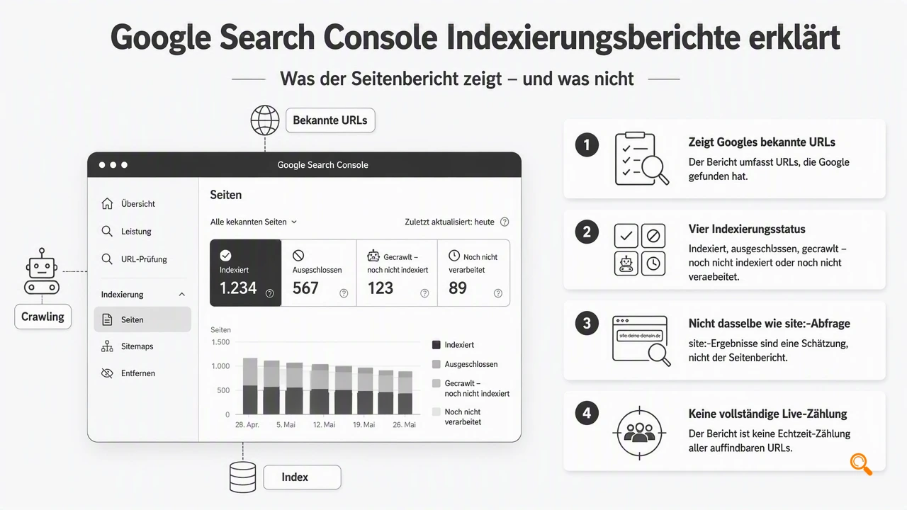 Illustration for Was zeigen Google Search Console Indexierungsberichte wirklich?