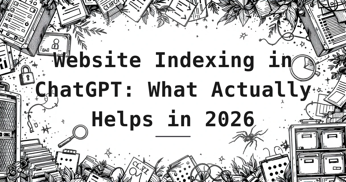 Featured image for: Website Indexing in ChatGPT: What Actually Helps in 2026