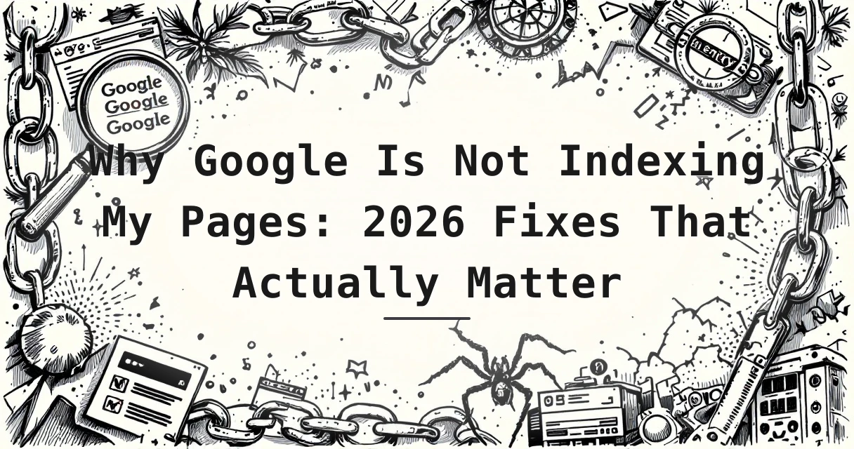 Featured image for: Why Google Is Not Indexing My Pages: 2026 Fixes That Actually Matter