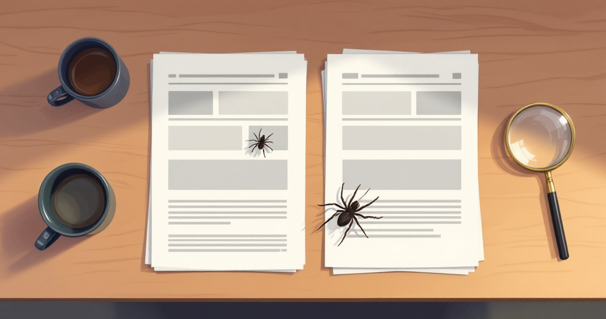 Subtle webpage edits on printed pages while a spider crawler passes without noticing the change