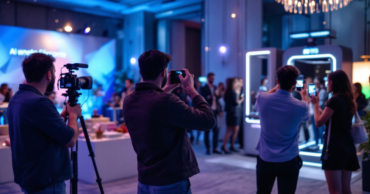 Branded, editorial, and guest-made content being created at one live event