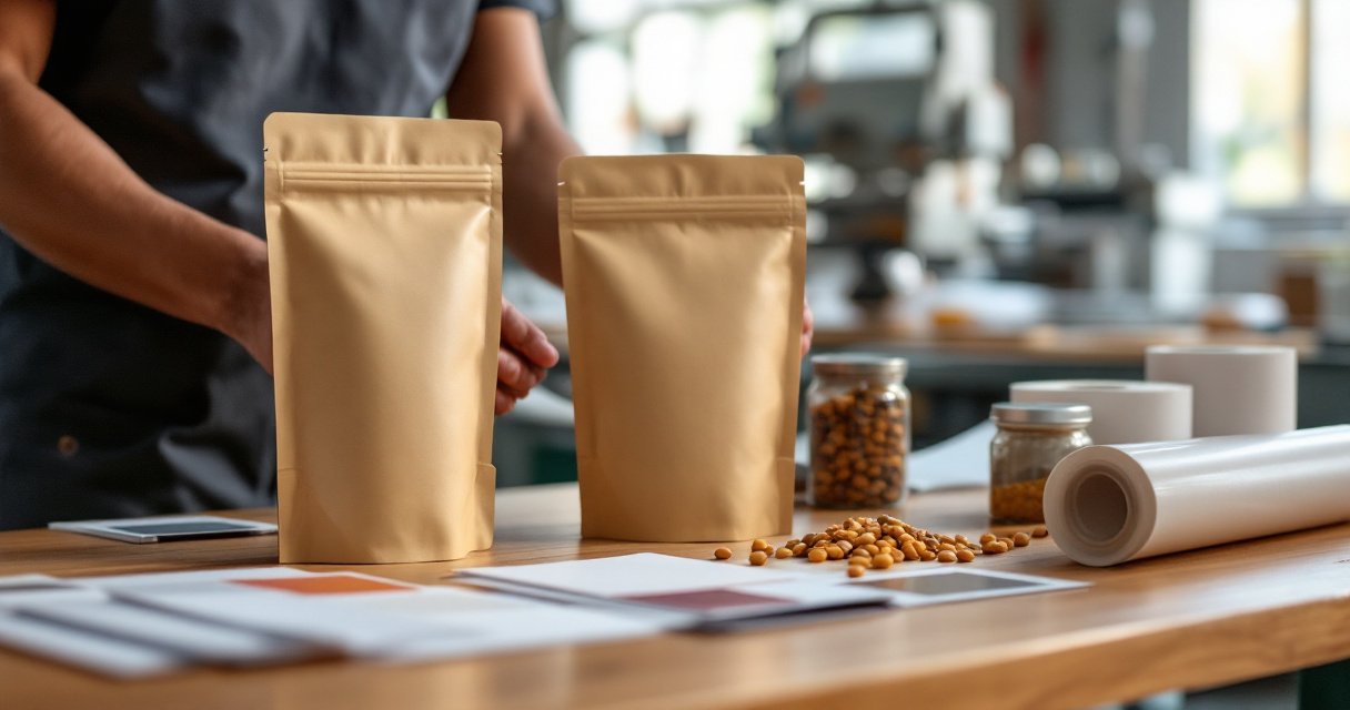Packaging format selection with pouches, laminated reels and labels for Kenyan brands