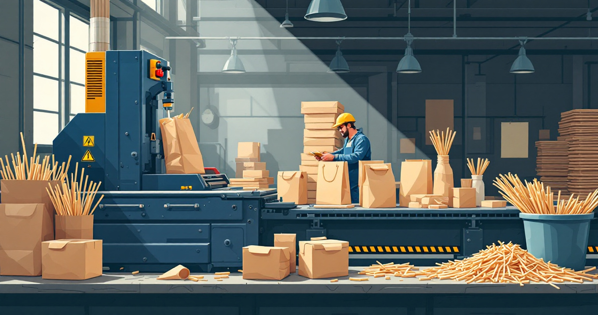 Packaging line waste caused by poor adhesive choice in a paper bag workshop