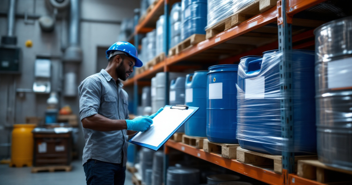 Warehouse compliance check for chemical storage, handling, and product safety review in Kenya