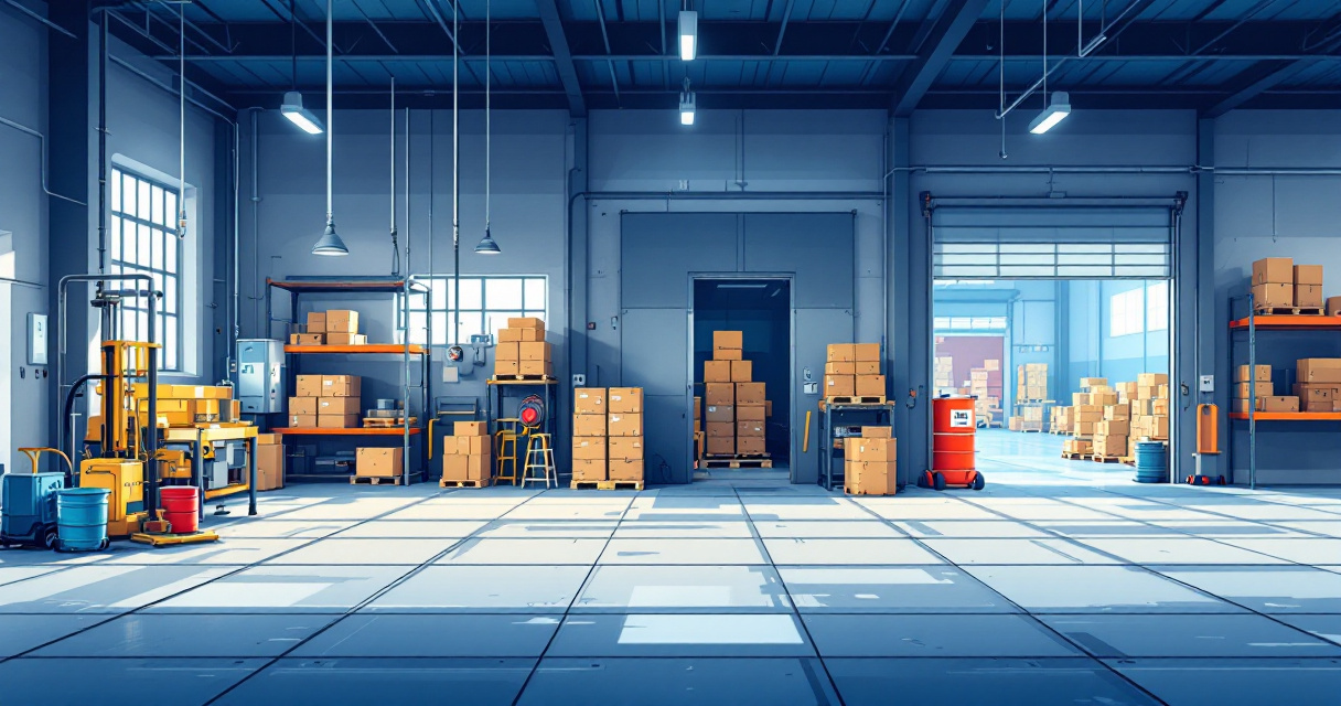 Different factory and warehouse floor conditions requiring sector-specific cleaning systems in Kenya