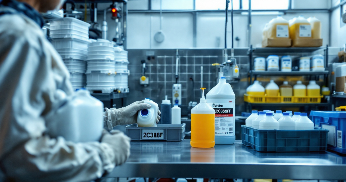 Safe handling and sustainable packaging for locally made cleaning chemicals in Kenya