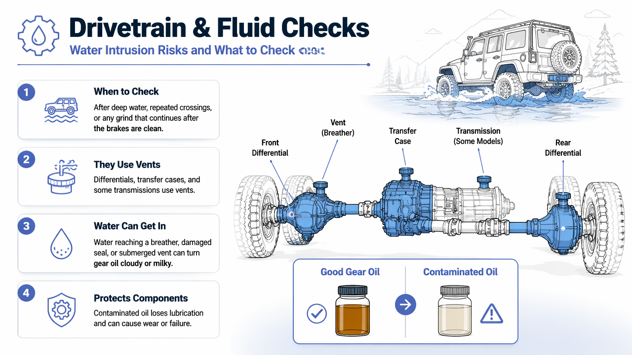 Illustration for When should you check drivetrain and fluids?