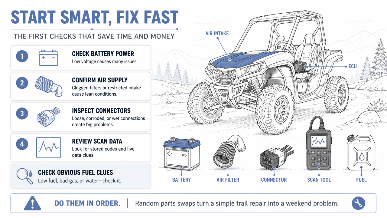 Illustration for Which trail-triggered checks should you do first?