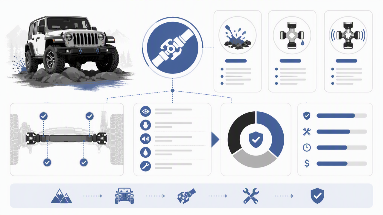 Infographic summarizing key insights about Jeep U Joint Noise After Off Road: Causes, Checks, and Safe Fixes