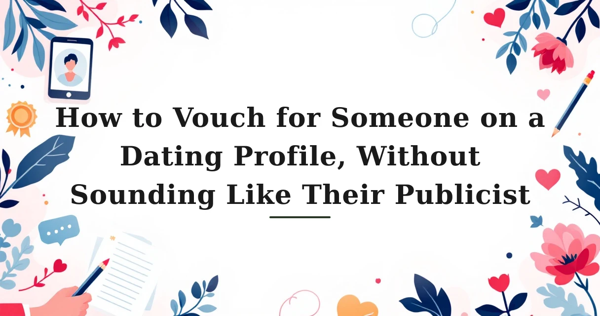 Featured image for: How to Vouch for Someone on a Dating Profile, Without Sounding Like Their Publicist