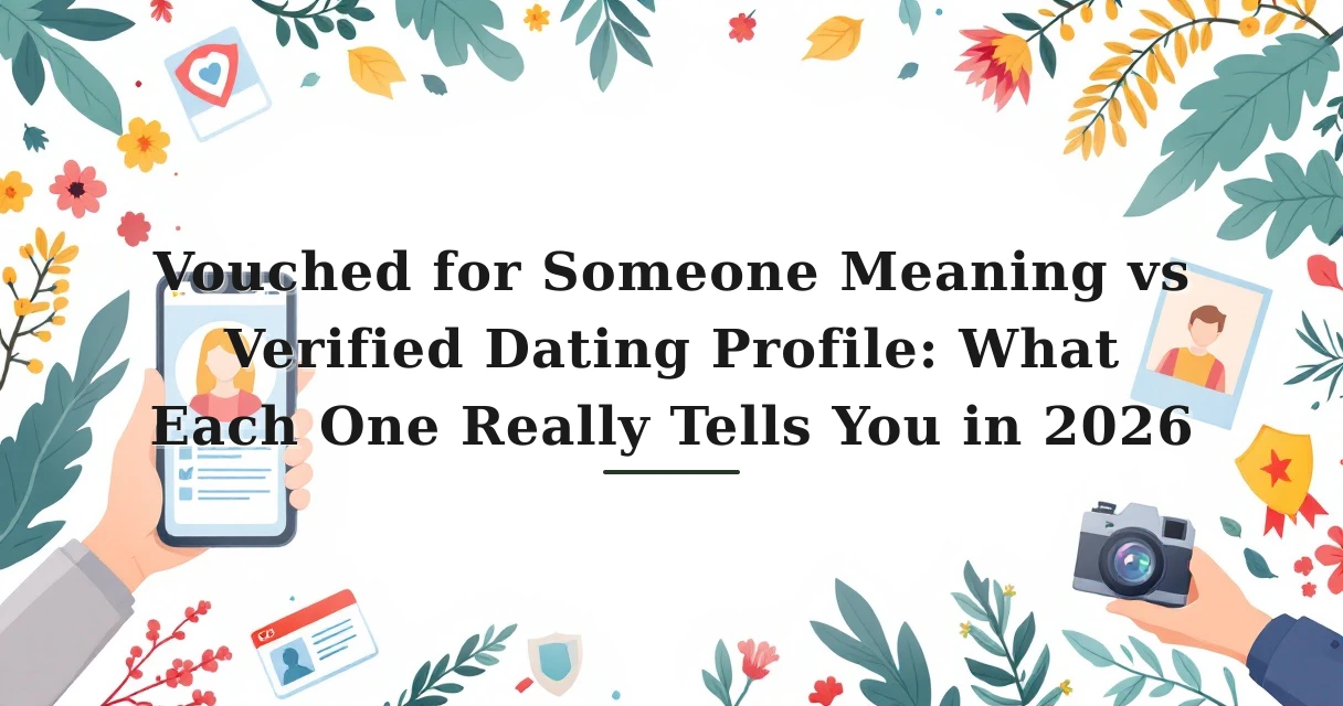 Featured image for: vouched for Someone Meaning vs Verified Dating Profile: What Each One Really Tells You in 2026