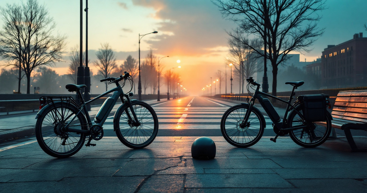 Three commuter bike types beside varied city routes for different distances, roads, and cargo needs