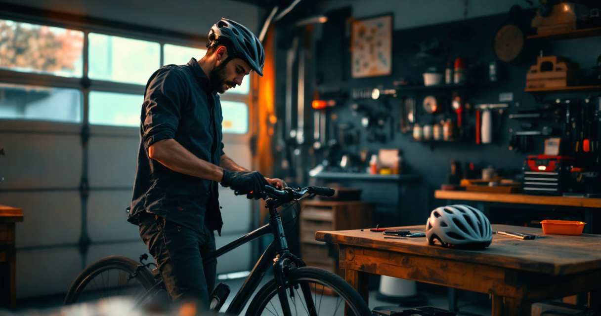 Hands adjusting commuter helmet fit beside a damaged helmet ready for replacement