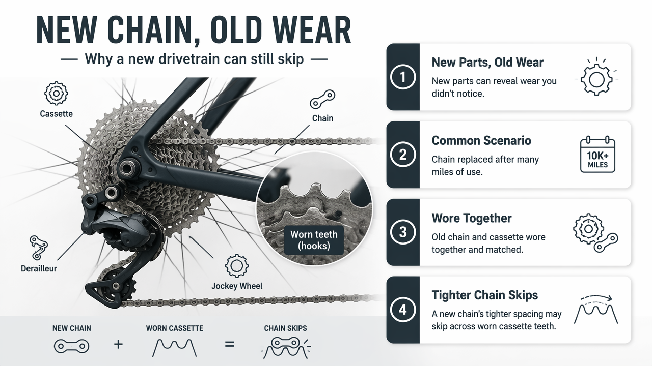Illustration for When new parts make shifting worse