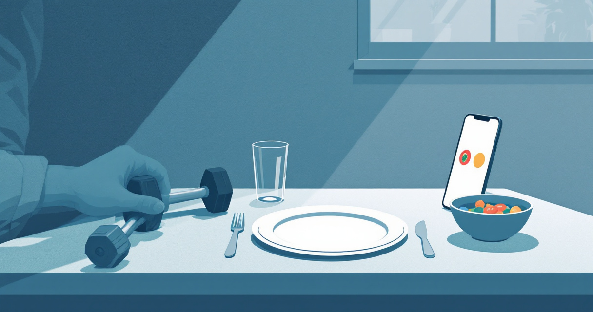 Illustration showing why calorie deficit alone can feel restrictive and unsustainable