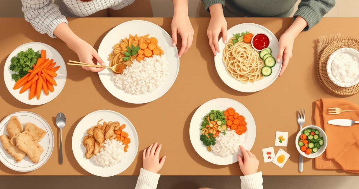 Flexible picky eater meal plan with base foods, safe swaps, and family dinner options