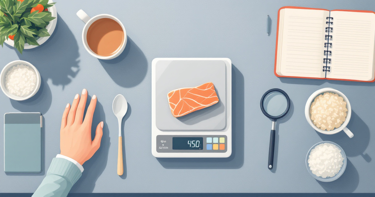 Checking AI-generated macros with a food scale and ingredient verification tools