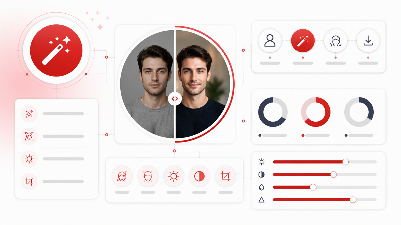Infographic summarizing key insights about AI Hot Photo Editor: Make Profile Photos Look Better Without a Photoshoot