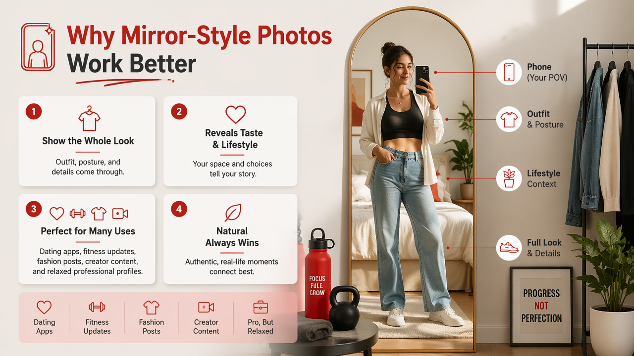 Illustration for When do mirror-style photos actually work?